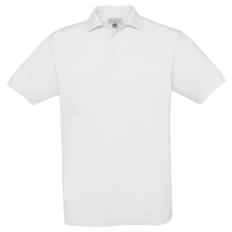 Футболка поло мужская B&C Safran, темно-белая фото
