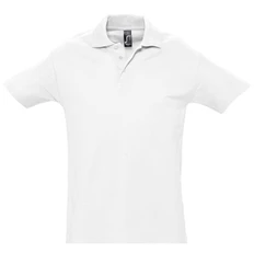 Поло мужское Sol's Spring 210, белое фото
