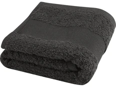 Полотенце банное хлопковое Sophia, черное фото