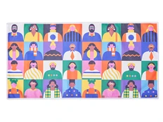 Полотенце быстросохнущее для сублимации, 200 гр/м2, разноцветное фото