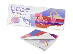 Полотенце для йоги для сублимации, белое фото