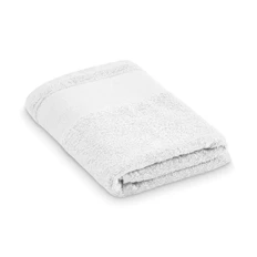 Полотенце для рук из хлопка с петлей для подвешивания, 380 г/м², 50x100 см, белое фото