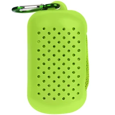 Полотенце охлаждающее в силиконовом чехле Narvik, зеленое фото