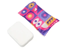 Полотенце прессованное для лица, белое фото