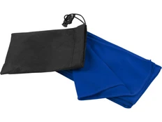 Полотенце спортивное из переработанного полиэстера Lucas, 30х80 см, синее фото