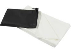 Полотенце спортивное из переработанного полиэстера Lucas, 50х140 см, белое фото