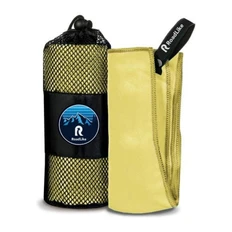 Полотенце спортивное охлаждающее RoadLike Camp, желтое фото