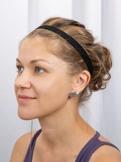 Повязка-резинка на голову Headway, черная фото
