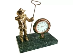 Прибор настольный «Металлург», золотистый / зеленый фото