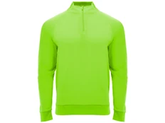 Пуловер с воротом на молнии детская Roly Epiro, ярко-зеленый фото