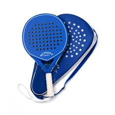 Ракетка для игры в падел-теннис Summer Club в чехле, синяя / белая фото