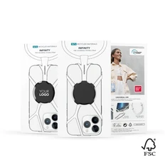 Ремешок-держатель для телефона Infinity, черный фото