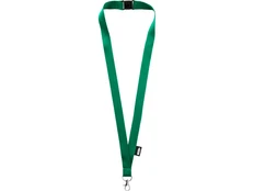 Ремешок на шею с карабином из переработанного пластика Tom, зеленый фото