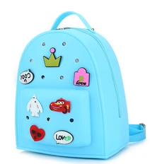 Рюкзак детский силиконовый, голубой фото