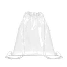 Рюкзак-мешок из EVA и ПВХ, прозрачный / белый фото