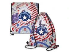 Рюкзак-мешок из полиэстера с возможностью полноцветной печати, белый фото