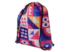 Рюкзак-мешок из полиэстера с возможностью полноцветной печати, разноцветный фото