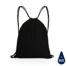 Рюкзак на шнурке из переработанного хлопка XD Collection Impact, 145 г/м2, черный фото