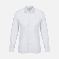 Рубашка мужская Sol's Bailey, 110 г/м2, белая фото