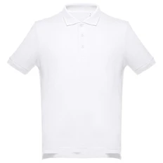 Рубашка поло мужская Adam, 195 гр/м2, белая фото