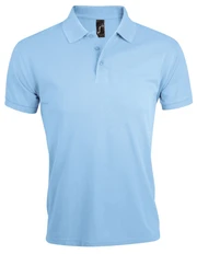 Рубашка поло мужская Sol's Prime Men 200, голубая фото