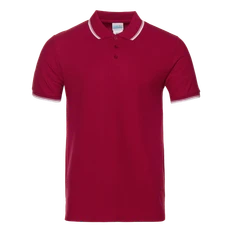 Рубашка поло мужская с окантовкой Stan 04T, 185 гр/м2, бордовая фото