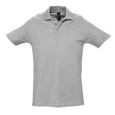 Рубашка поло мужская Sol's Spring II 210, серая фото