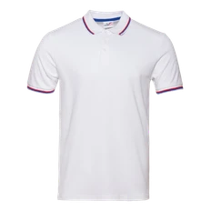Рубашка поло мужская Stan 04RUS, 185 гр/м2, белая / триколор фото