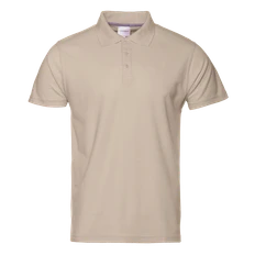 Рубашка поло мужская Stan 104, 185 гр/м2, бежевая фото