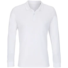 Рубашка поло с длинным рукавом Sol's Planet LSL, белая фото