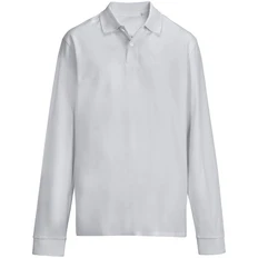 Рубашка поло унисекс с длинным рукавом Sol's Pacific LSL, серая фото