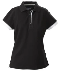 Рубашка поло женская James Harvest Antreville, черная фото