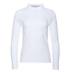 Рубашка поло женская с длинным рукавом Stan 04SW, белая фото