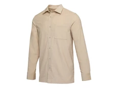 Рубашка вельветовая унисекс Elevate Alum, бежевая фото