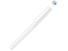 Ручка капиллярная из переработанного пластика Uma Recycled Pet Pen Pro Fl, белая / голубая фото