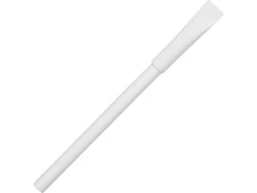 Ручка картонная с колпачком Recycled, белая фото