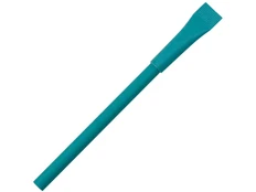 Ручка картонная с колпачком Recycled, бирюзовая фото