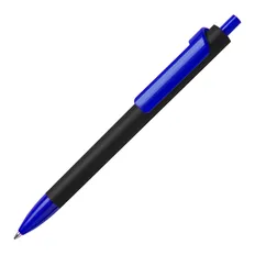 Ручка шариковая пластиковая Lecce Pen Forte Soft Black, софт тач, черная / синяя фото