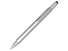 Ручка шариковая многофункциональная из переработанного алюминия Dora, серая фото