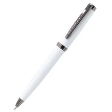 Ручка шариковая металлическая Betty, белая фото