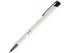 Ручка шариковая металлическая Family Melan, soft touch, белая фото