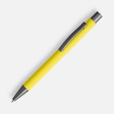 Ручка шариковая металлическая Open Atento Soft Touch, желтая фото