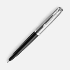 Ручка шариковая металлическая Parker 51 Black CT, черная фото