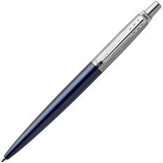 Ручка шариковая металлическая Parker Jotter Royal Blue CT, синяя / серебристая фото