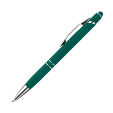 Ручка шариковая металлическая Portobello Comet Neo, зеленая / серая фото