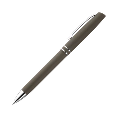 Ручка шариковая металлическая Portobello Consul, коричневая / серебристая фото