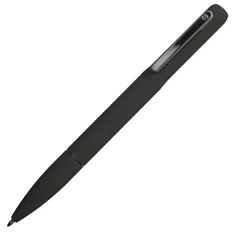 Ручка шариковая металлическая с подсветкой B1 Neo, soft touch, черная / темно-серая фото