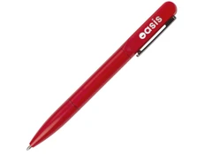 Ручка шариковая металлическая со светящимся логотипом Illuminata, красная фото