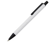 Ручка шариковая металлическая Uma Groove M Recy, белая фото