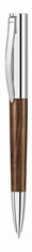 Ручка шариковая металлическая Uma Titan Wood, коричневая / серебристая фото